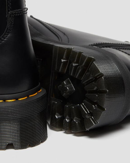 Dr Martens Jadon Boot Smooth Leather Platforms - Black
