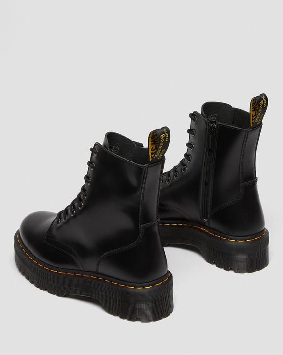 Dr Martens Jadon Boot Smooth Leather Platforms - Black