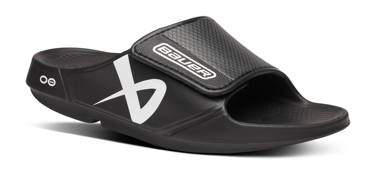 Oofos Women's Limited Sport Flex Slide Bauer Black