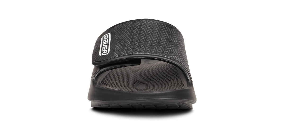 Oofos Men's Limited Sport Flex Slide Bauer Black
