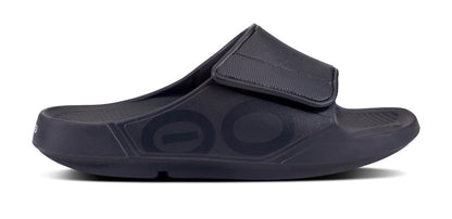 Oofos Women's Sport Flex Slide Matte Black
