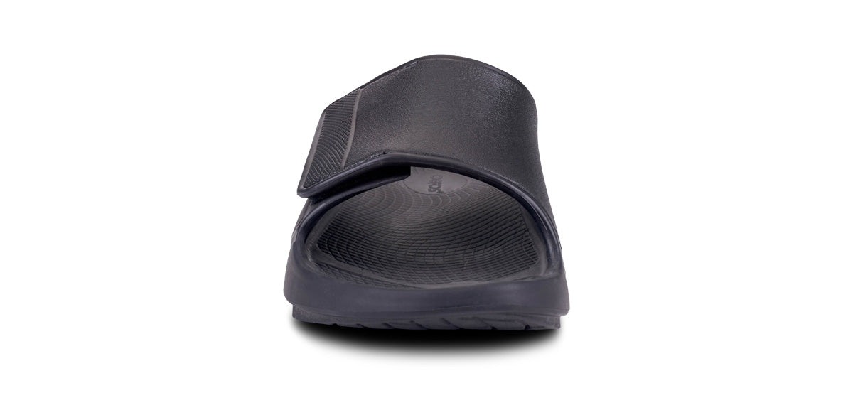 Oofos Women's Sport Flex Slide Matte Black