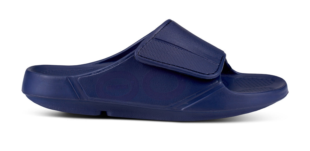 Oofos Women's Sport Flex Slide Navy