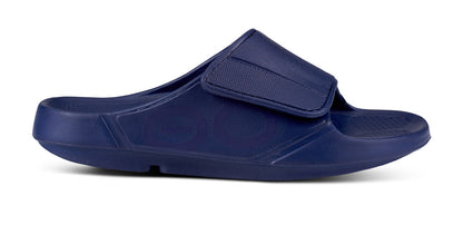 Oofos Men's Sport Flex Slide Navy