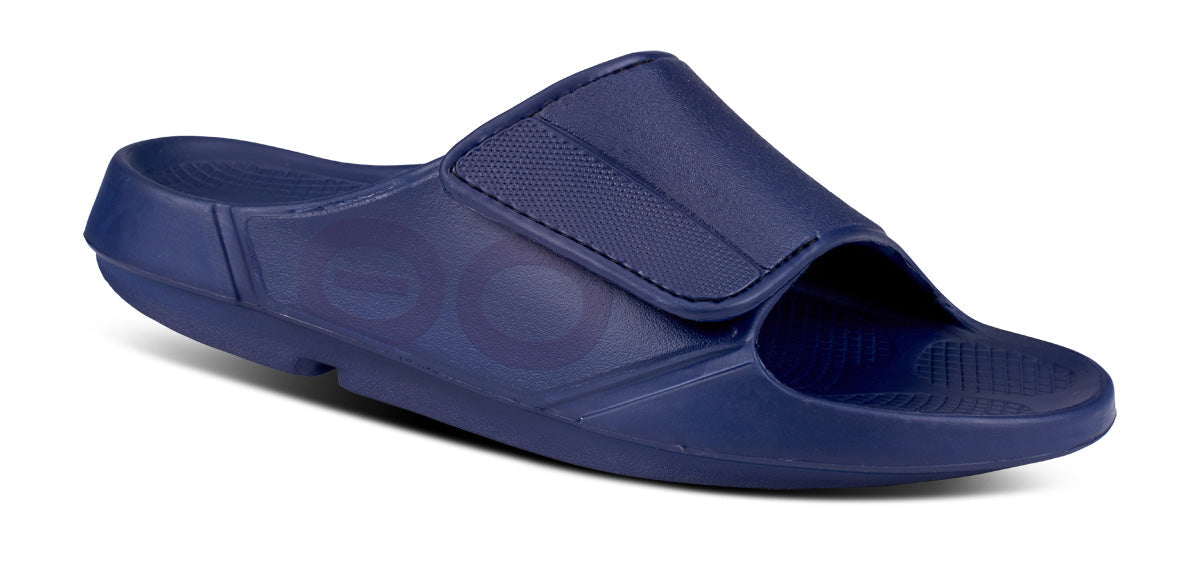 Oofos Women's Sport Flex Slide Navy