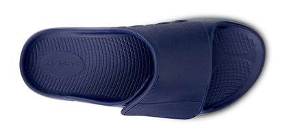 Oofos Men's Sport Flex Slide Navy