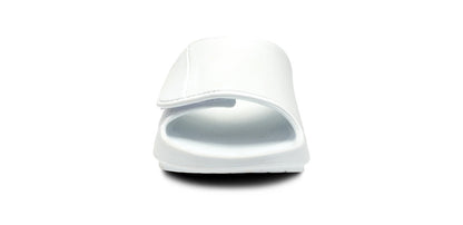 Oofos Men's Sport Flex Slide White