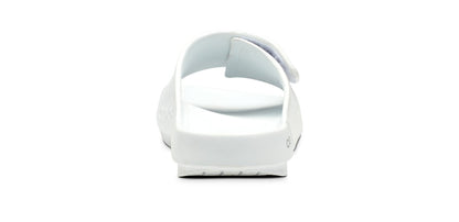 Oofos Men's Sport Flex Slide White