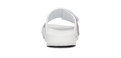 Oofos Men's Limited Sport Flex Slide Bauer White