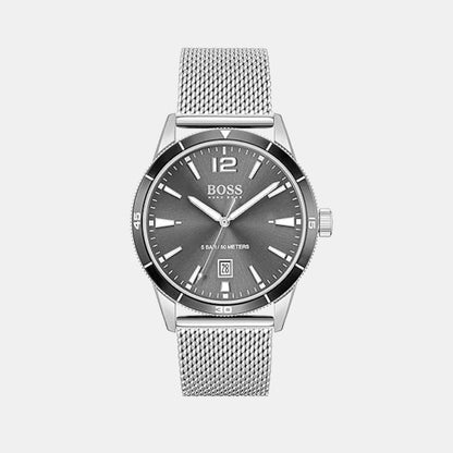 Boss Drifter Men Quartz Grey Dial Analog Mesh Watch 1570126