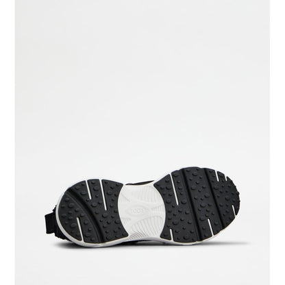 Tods Kate Slip-On Sneakers In Boucl Knit Black Womens