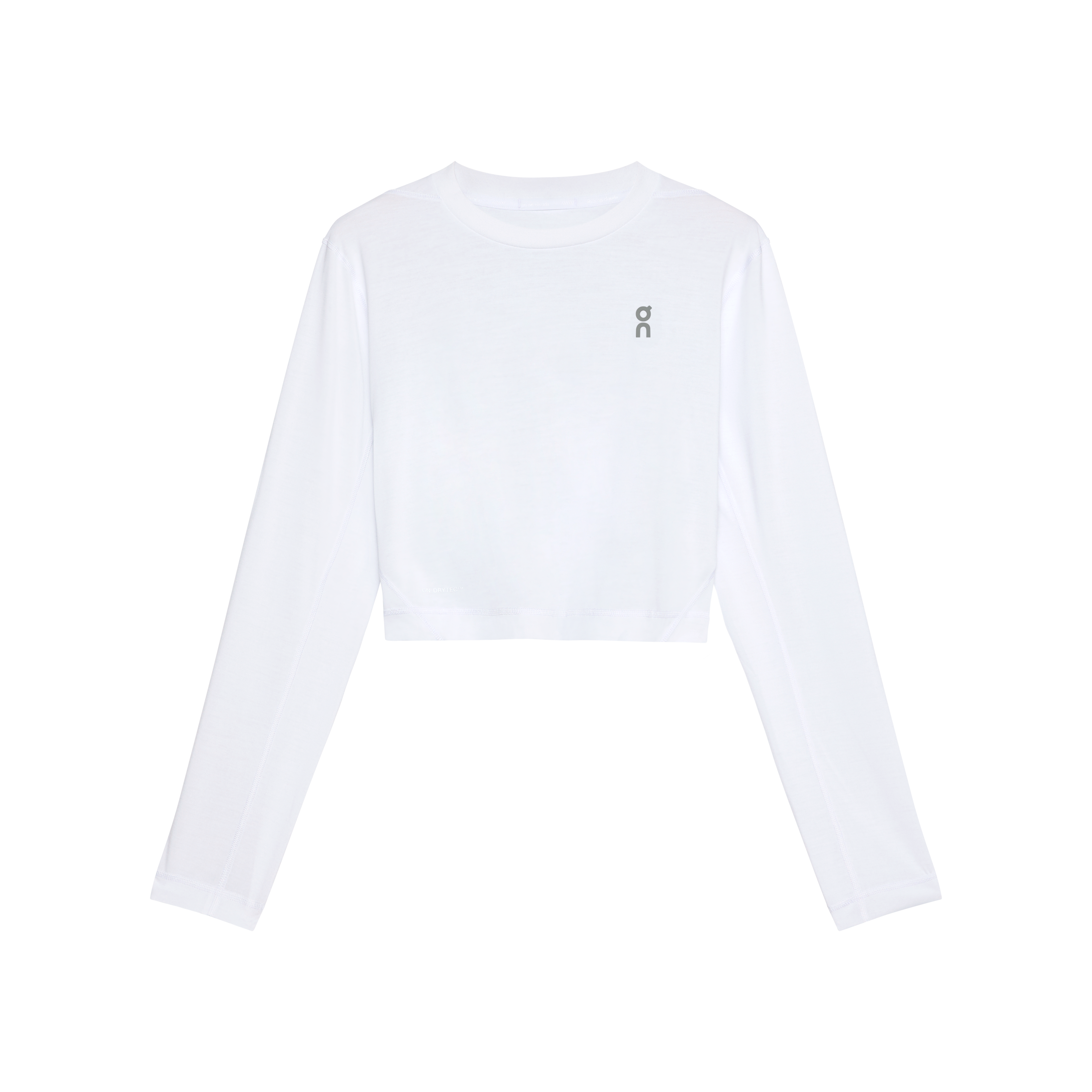 On Train Long-T Crop Graphic White (Women's)