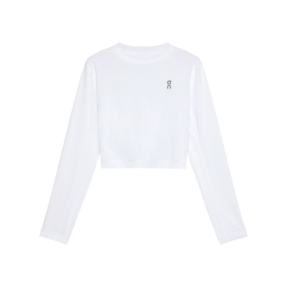 On Train Long-T Crop Graphic White (Women's)