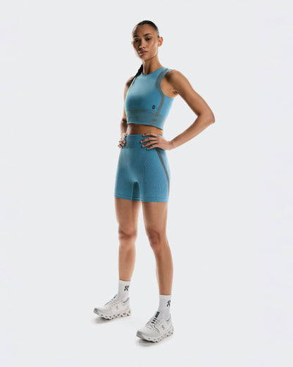 On Studio Knit Shorts Niagara | Rock (Women'S)