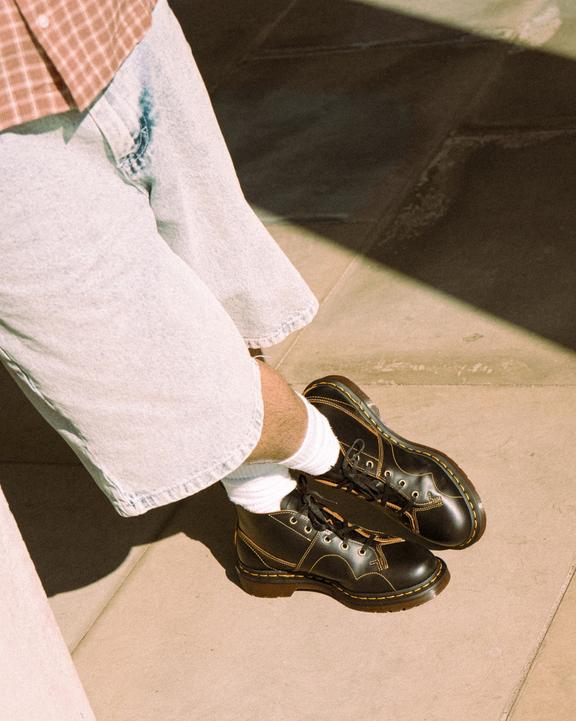 Dr. Martens Church Vintage Monkey Boots Black - Womens