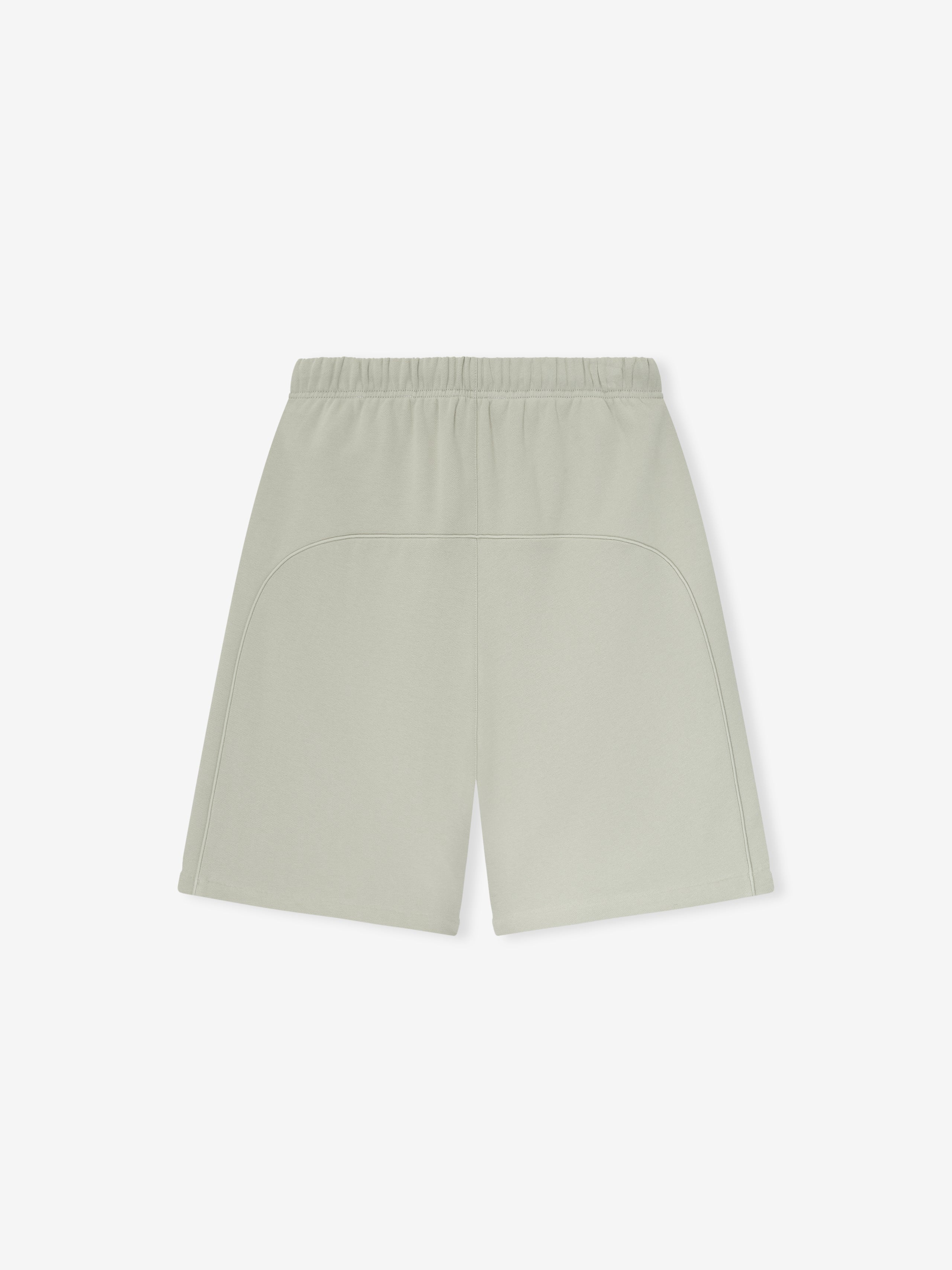 Essentials Relaxed Fleece Sweatshort With Piping Abbey Stone/ Abbey Stone