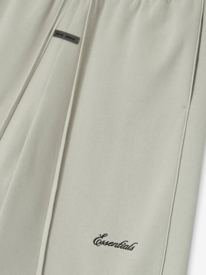 Essentials Relaxed Fleece Sweatshort With Piping Abbey Stone/ Abbey Stone