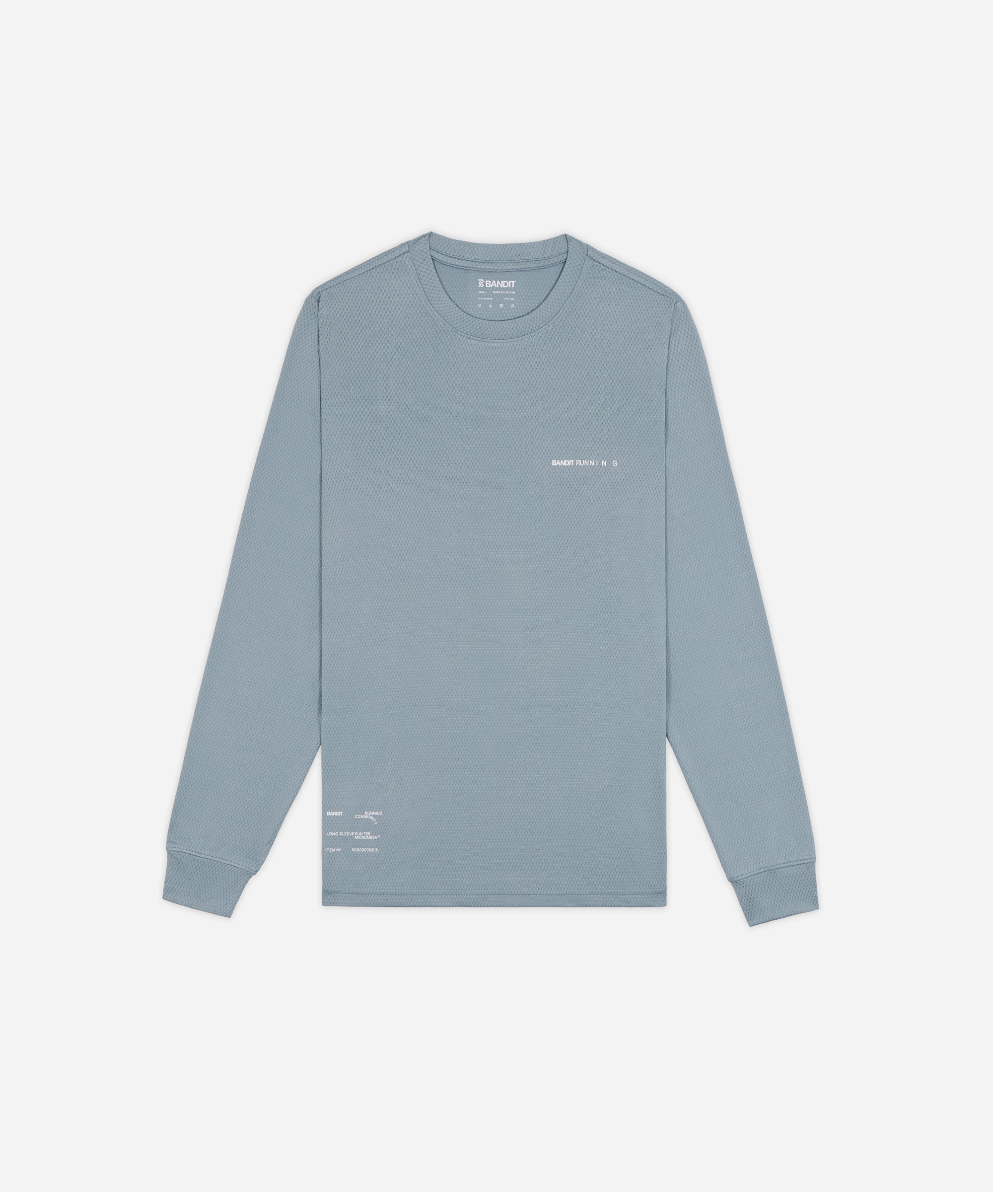 Bandit Mens Micromesh Long Sleeve Tranquil Blue