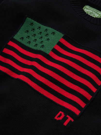Denim Tears Pan-African American Sweater Black