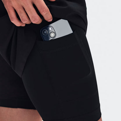 On Train 2-In-1 Shorts Black