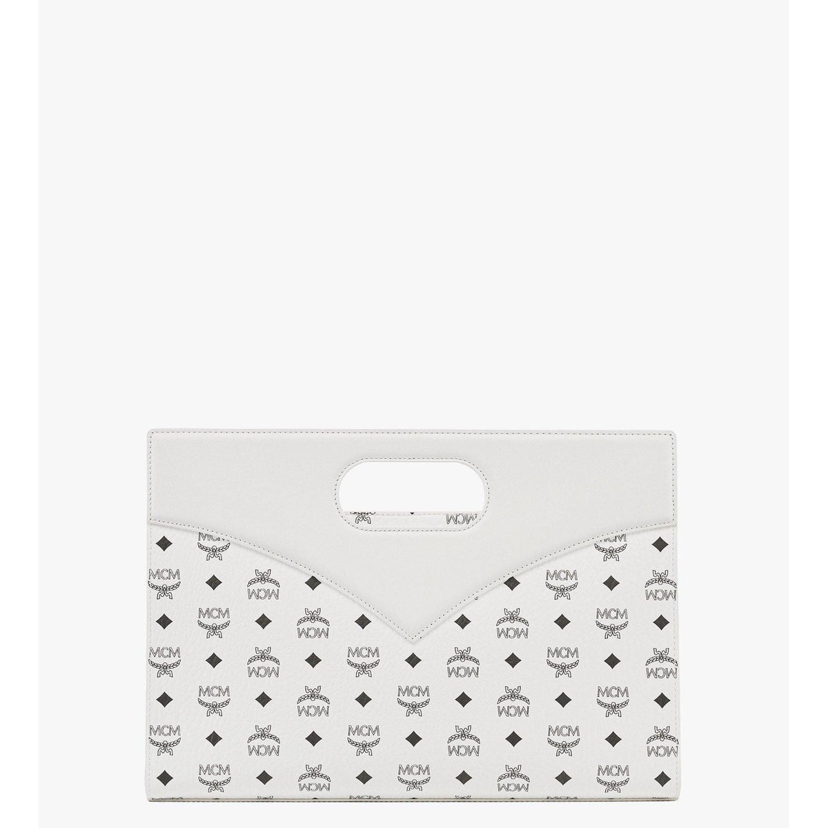 MCM Diamond Tote In Visetos Leather Mix