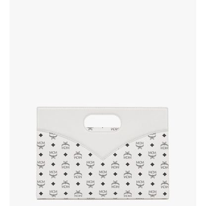 MCM Diamond Tote In Visetos Leather Mix
