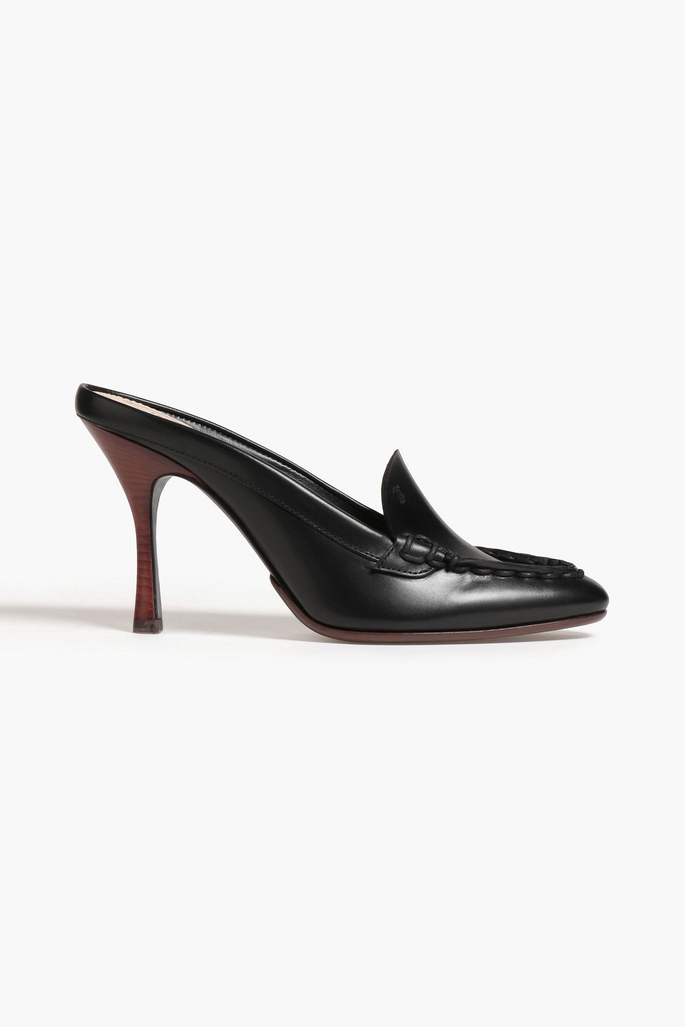 Tod's Leather Mules Black Women's