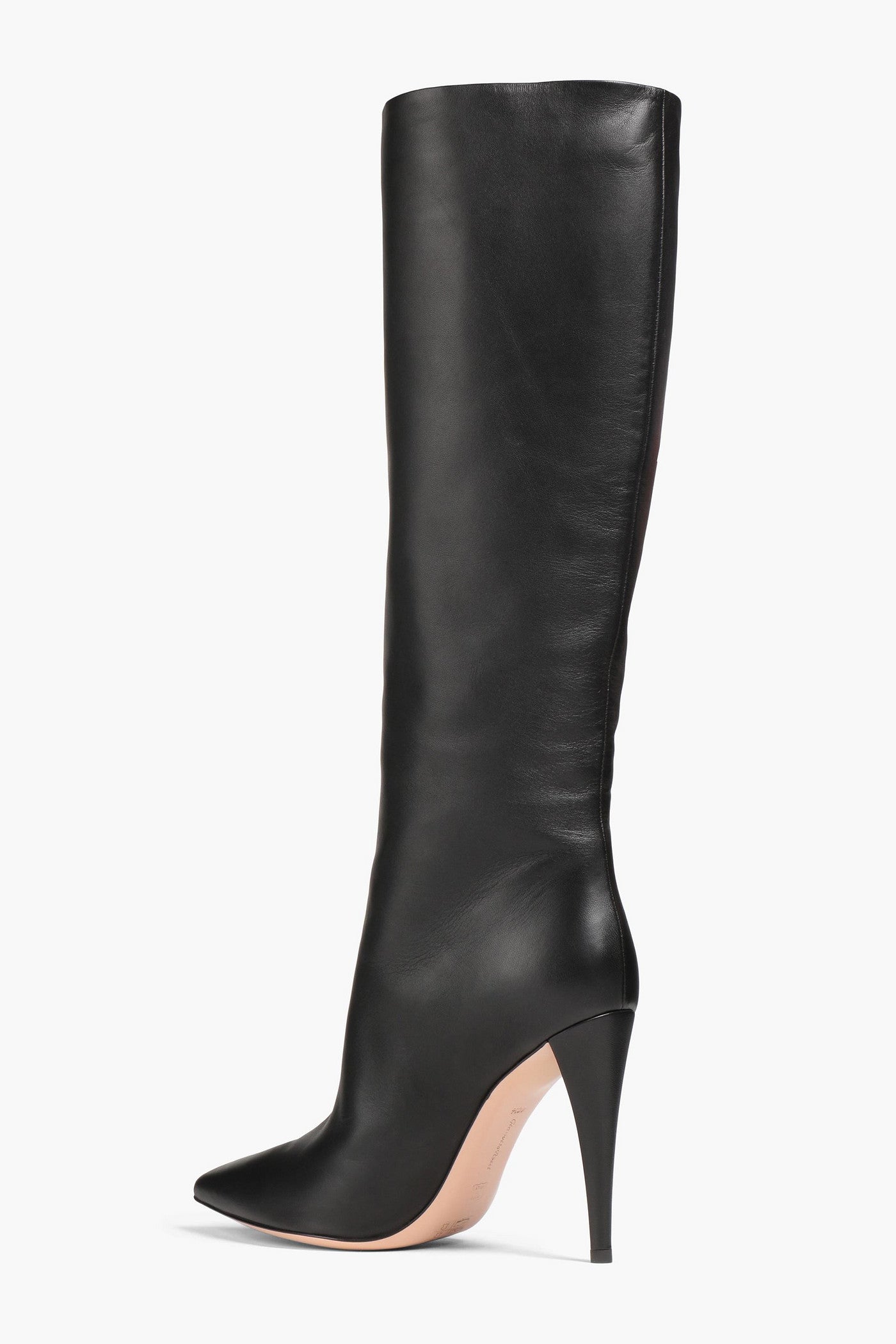 Gianvito Rossi Leather Knee Boots Black Women's
