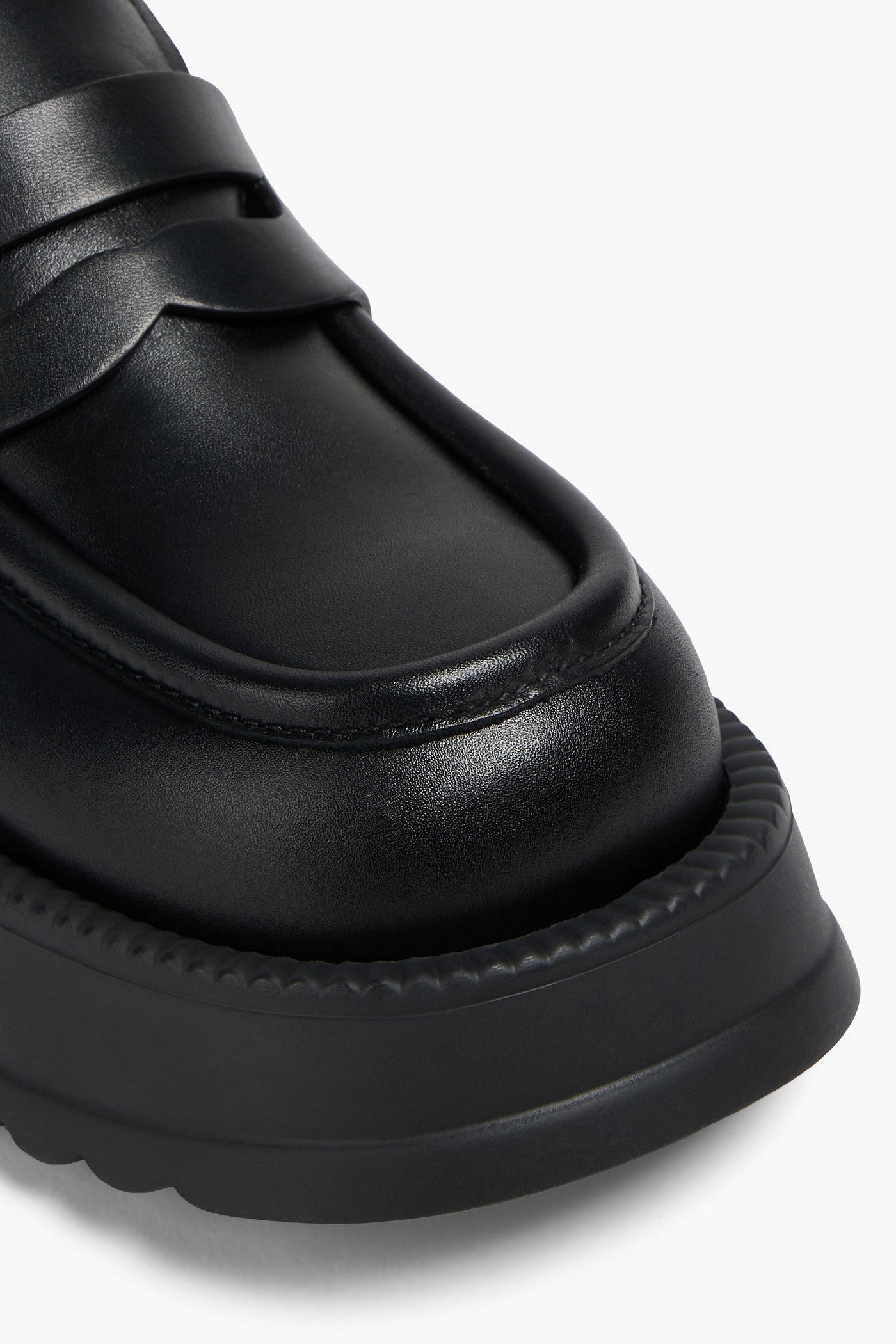 Marni Leather Platform Loafers Black Women's
