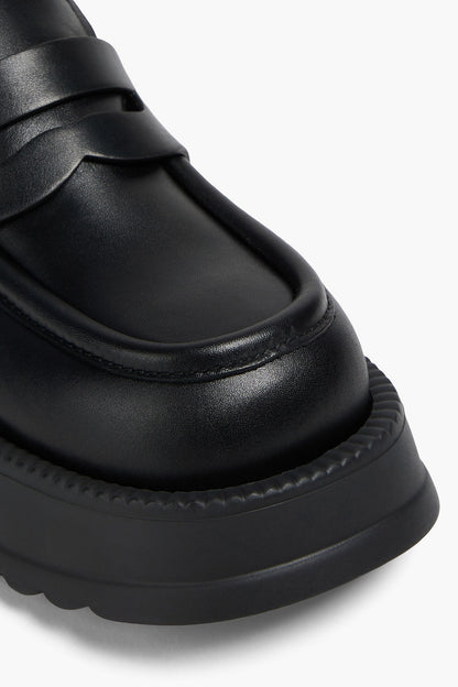 Marni Leather Platform Loafers Black Women's