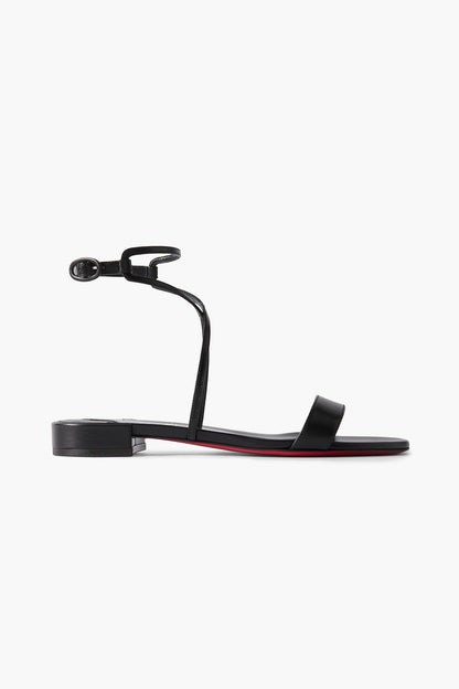 Christian Louboutin Miss Choca Leather Sandals Black Women's