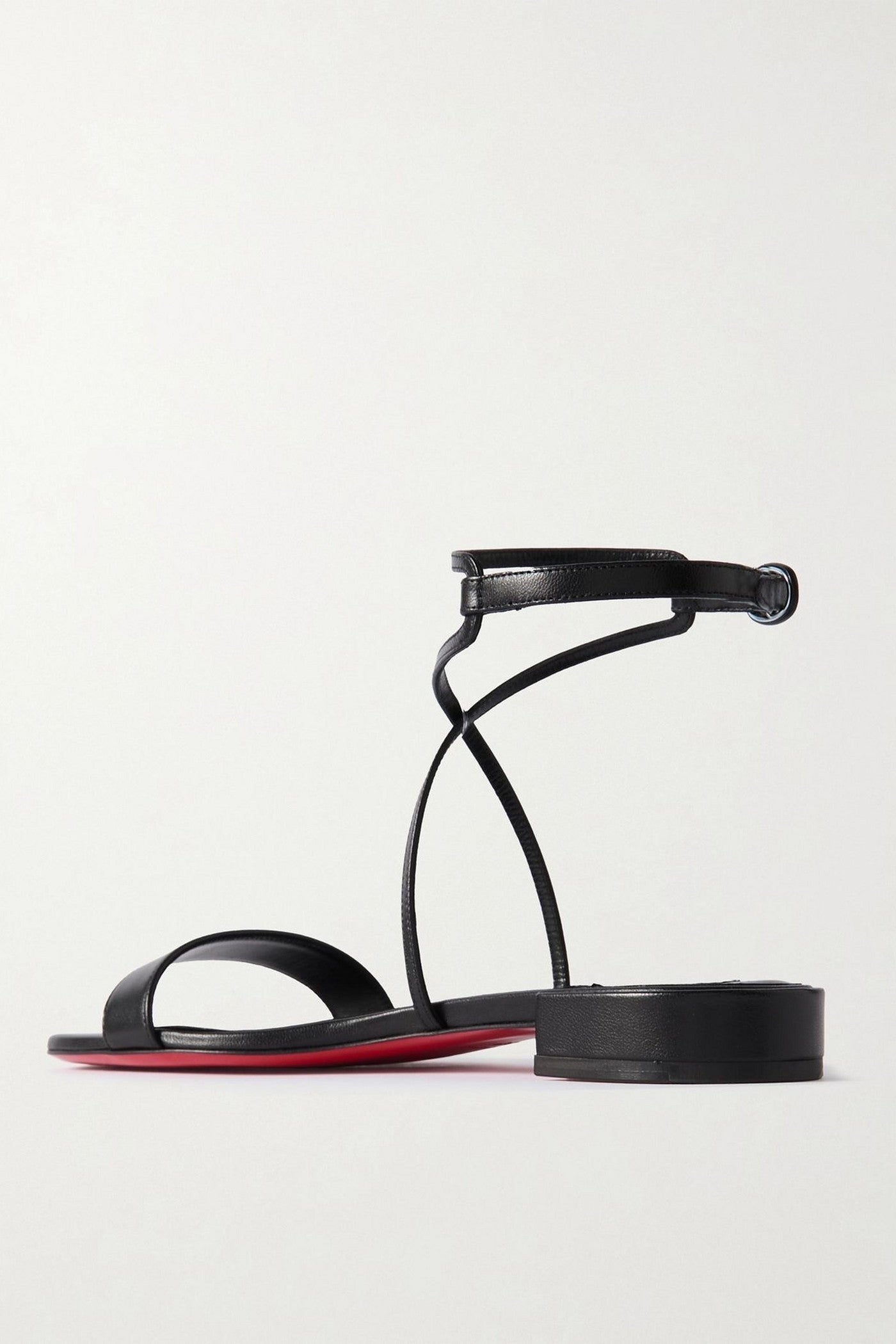 Christian Louboutin Miss Choca Leather Sandals Black Women's