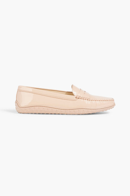 Tod's Patent-Leather Loafers Blush Women's
