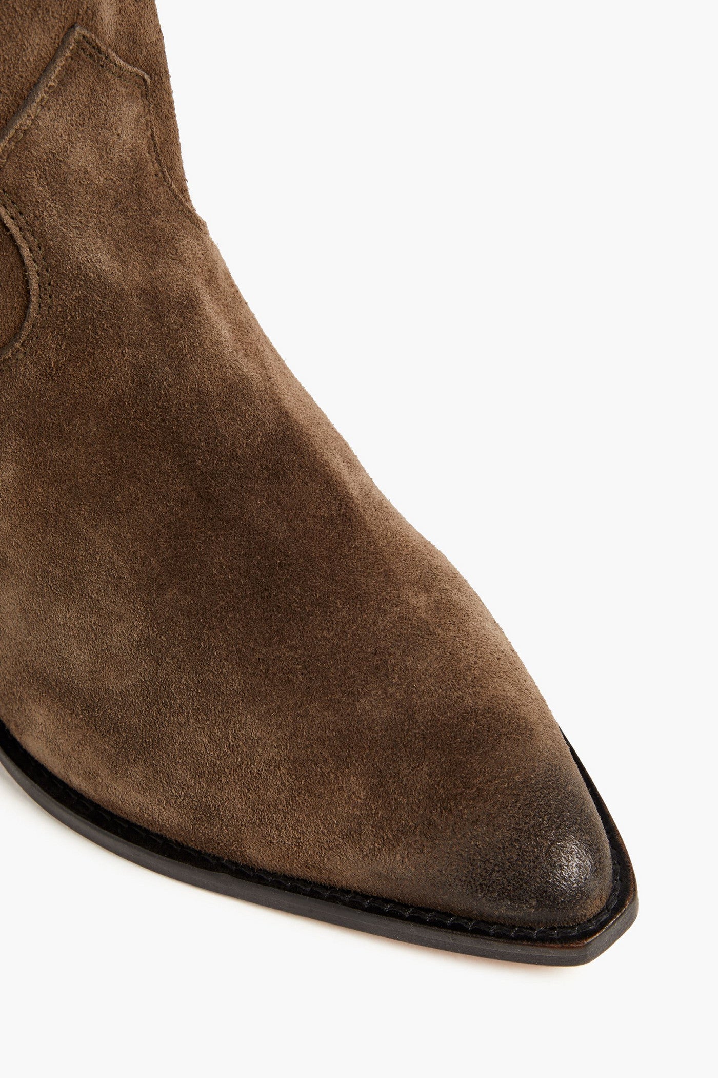 Isabel Marant Suede Cowboy Boots Brown Women's