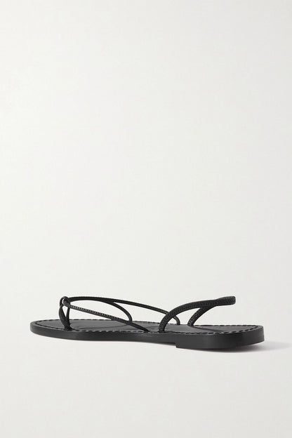 Amanu The Mombasa Leather Sandals Black Women's