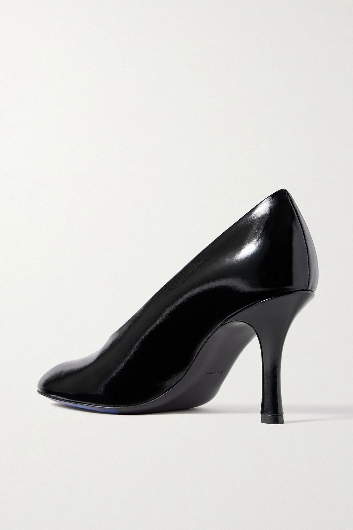 Burberry Glossed-Leather Pumps Black Women's