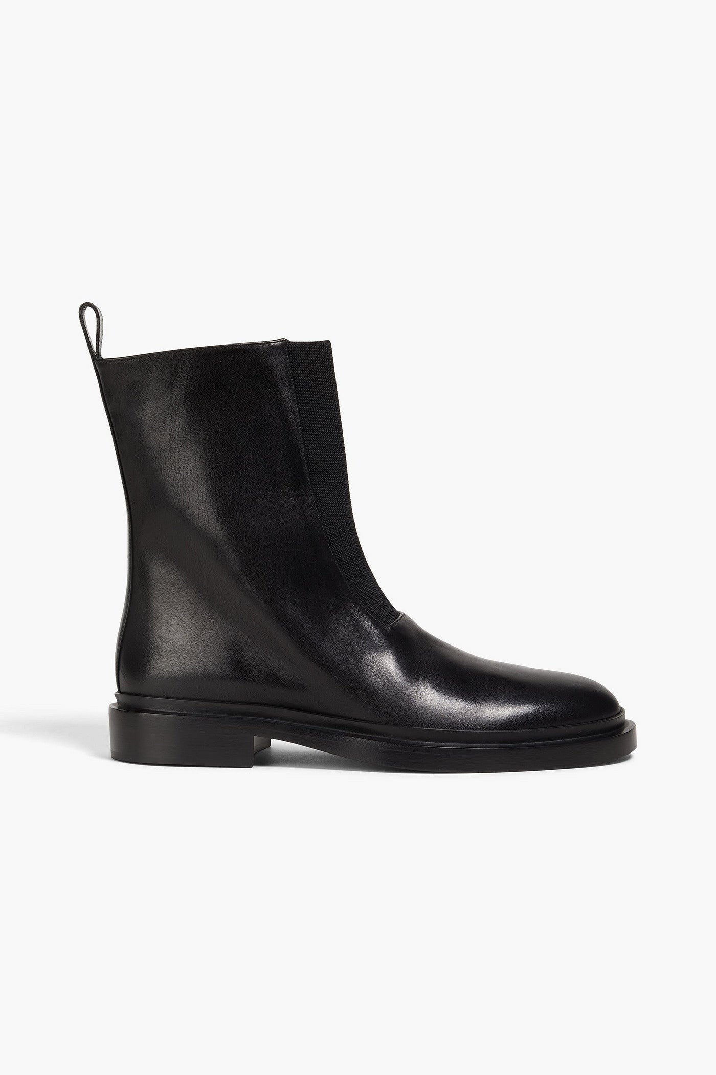Jil Sander Leather Chelsea Boots Black Women's