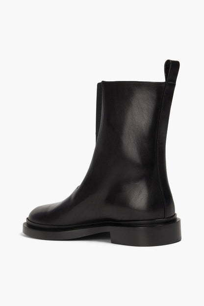 Jil Sander Leather Chelsea Boots Black Women's