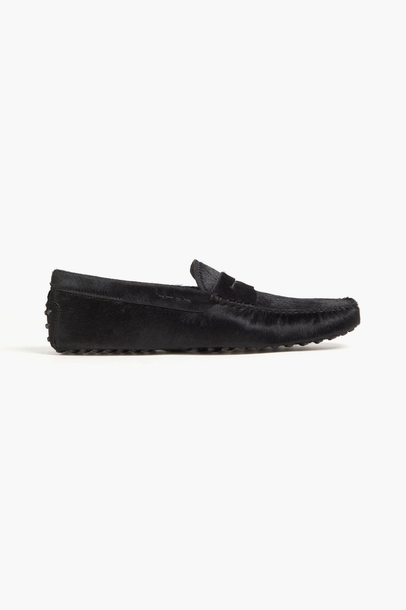 Tod's Gommino Calf Hair Driving Shoes Black