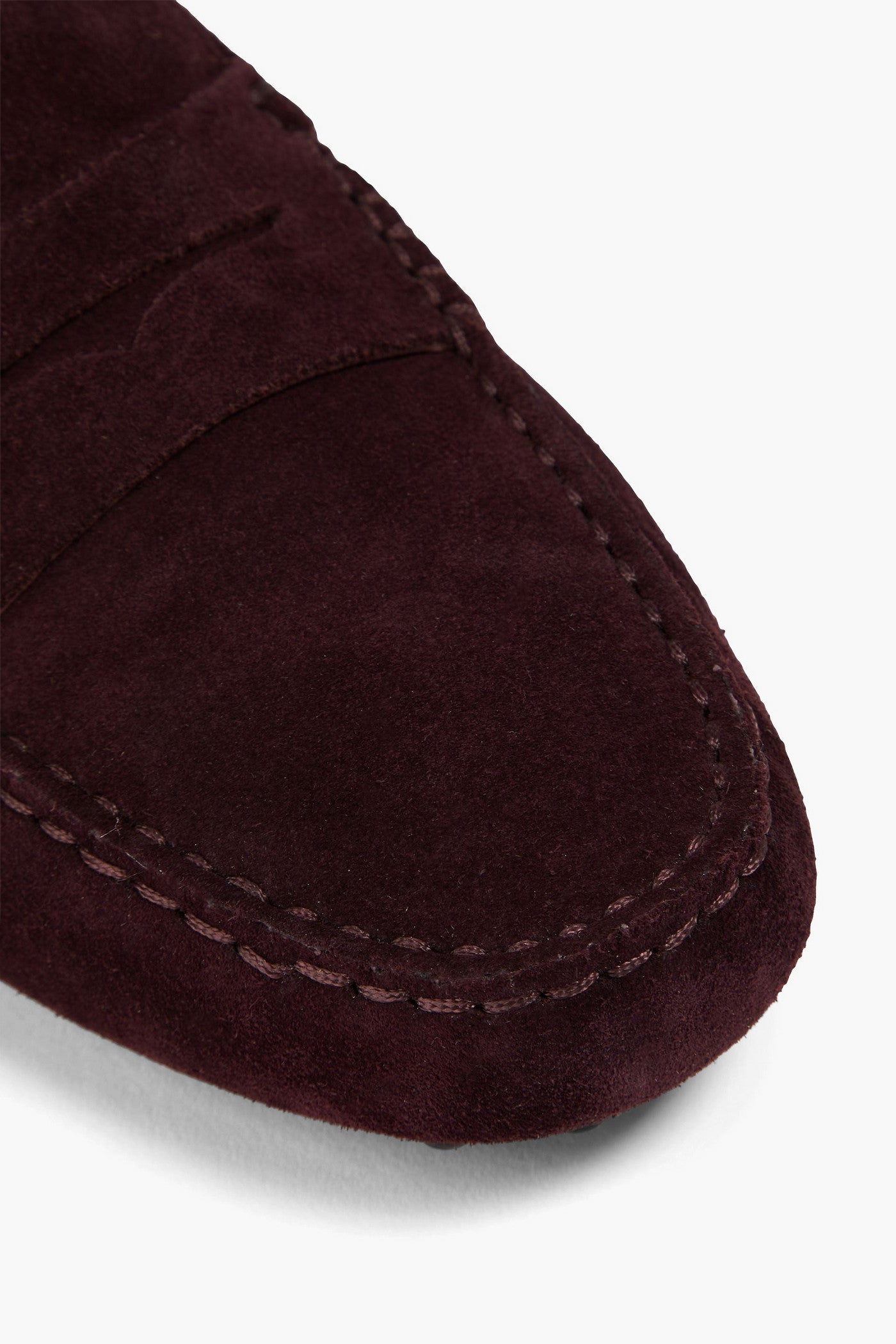Tod's Gommino Suede Loafers Grape Women's