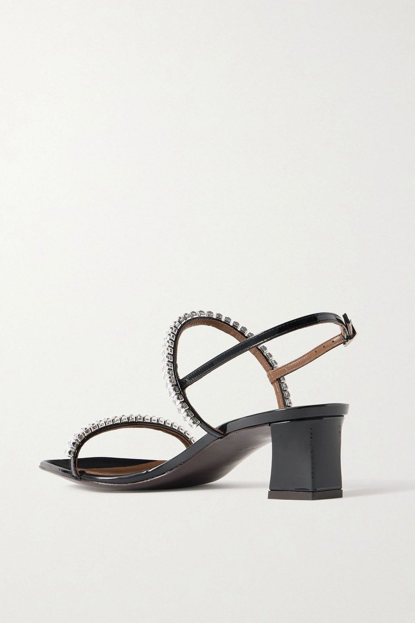 Giuseppe Zanotti Mya Crystal-Embellished Patent-Leather Sandals Black Women's