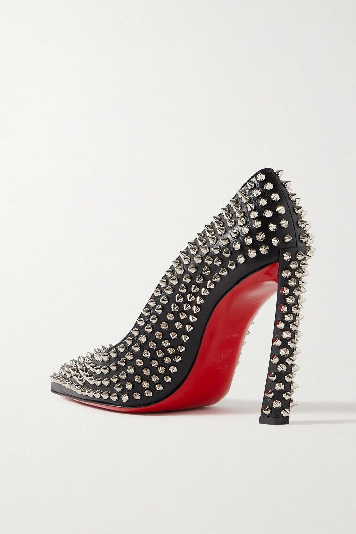 Christian Louboutin Condora 100 Spiked Leather Pumps Black Women's