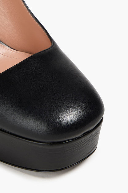 Alberta Ferretti Studded Leather Platform Pumps Black Women's