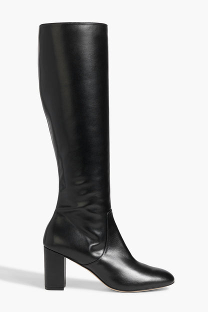 Stuart Weitzman Sofia 75 Leather Knee Boots Black Women's