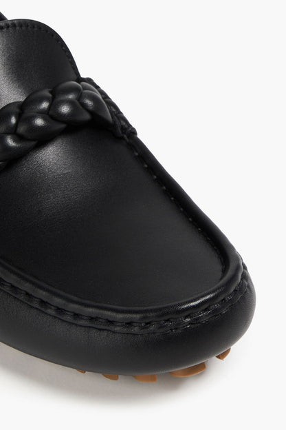 Gianvito Rossi Monza Leather Loafers Black Women's