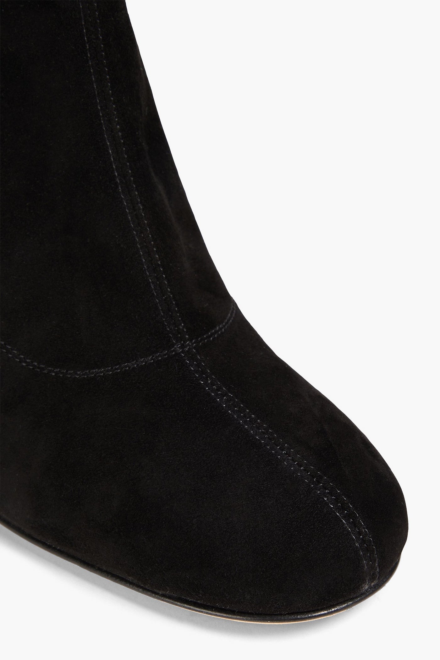 Sergio Rossi Royal Stretch-Suede Boots Black Women's