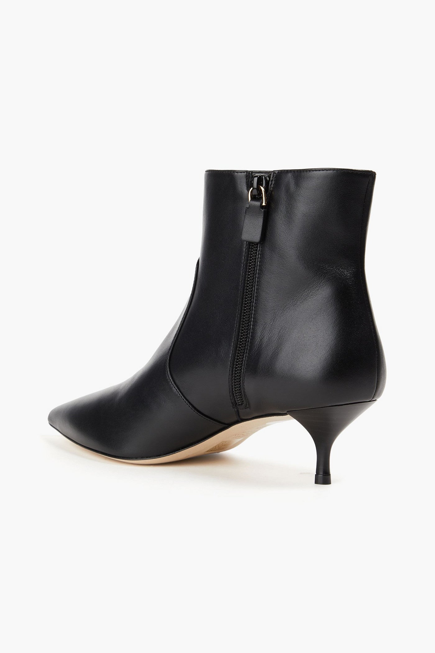Stuart Weitzman Mara 50 Leather Ankle Boots Black Women's
