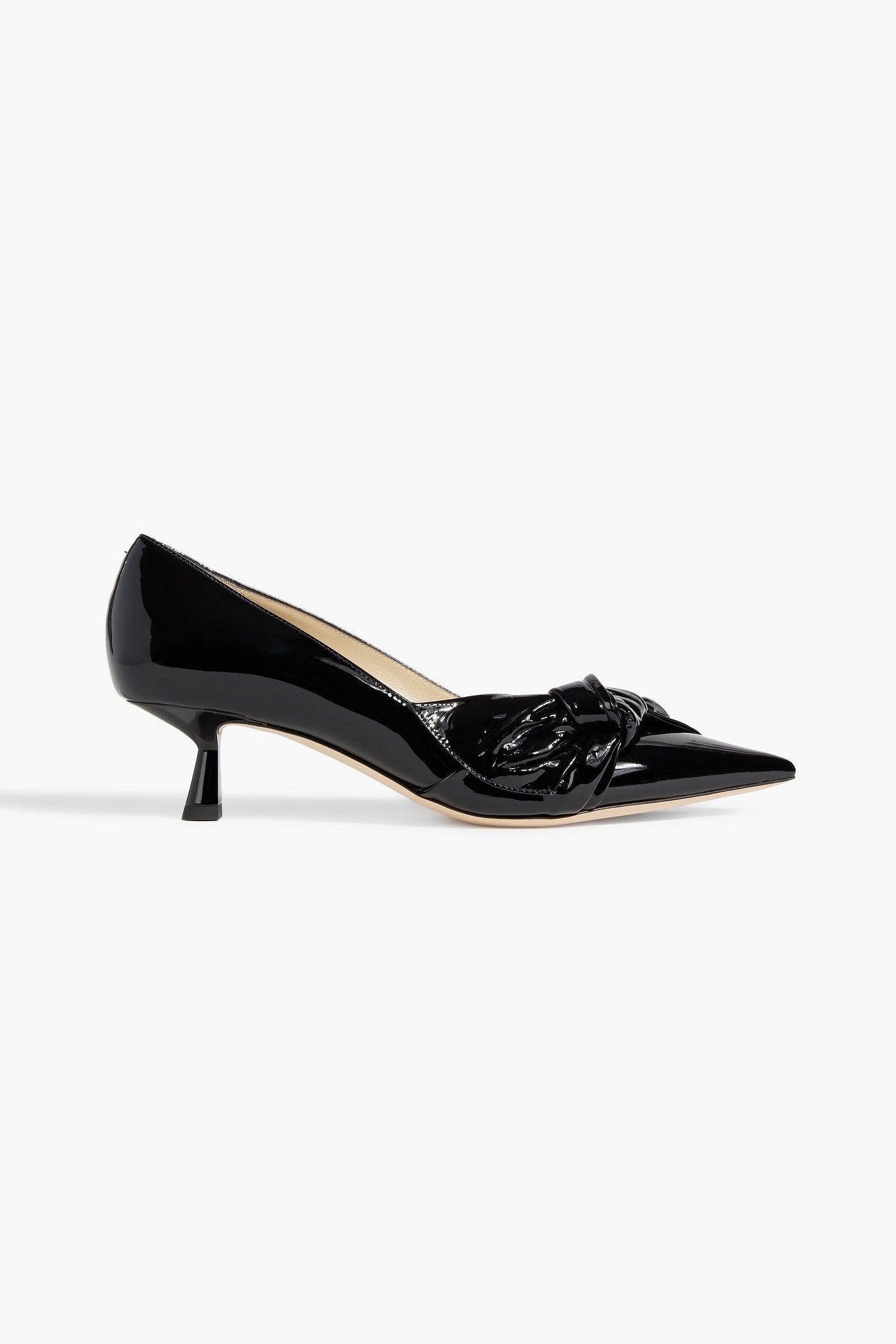 Jimmy Choo Elinor 45 Bow-Detailed Patent-Leather Pumps Black Women's