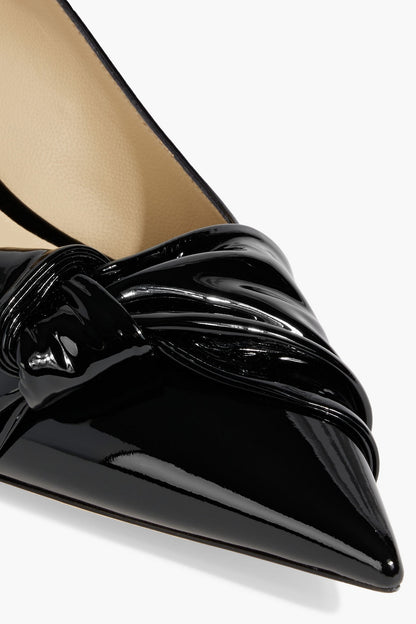 Jimmy Choo Elinor 45 Bow-Detailed Patent-Leather Pumps Black Women's