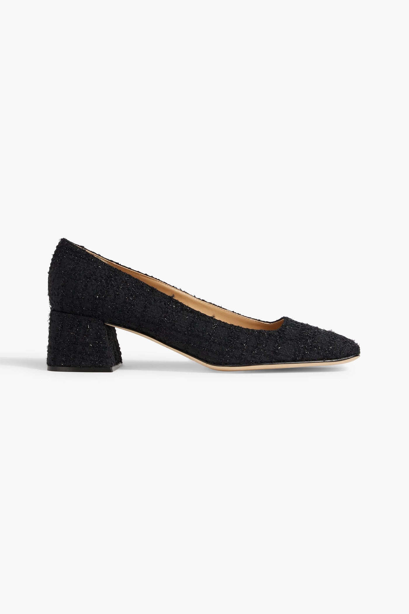 Sergio Rossi Gruppo 45 Metallic Tweed Pumps Black Women's